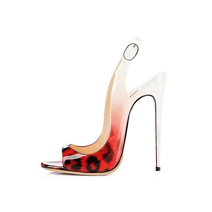 New Fish Mouth Gradient High Heel Sandals For Women With Thin Heels, Shallow Mouth, O