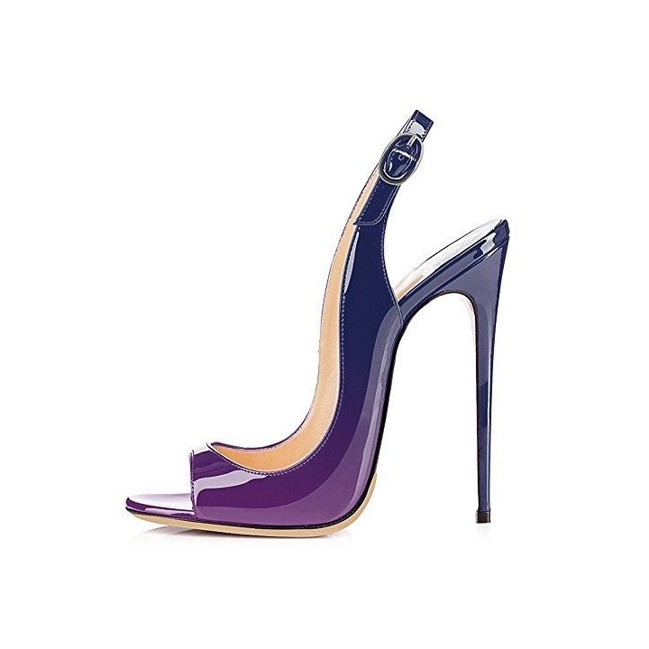 New Fish Mouth Gradient High Heel Sandals For Women With Thin Heels, Shallow Mouth, O