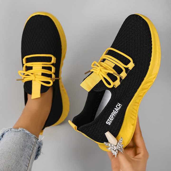 Womens Summer Breathable Mesh Flat Shoes, Womens Shoes, Casual Sneakers Shoes, Clea