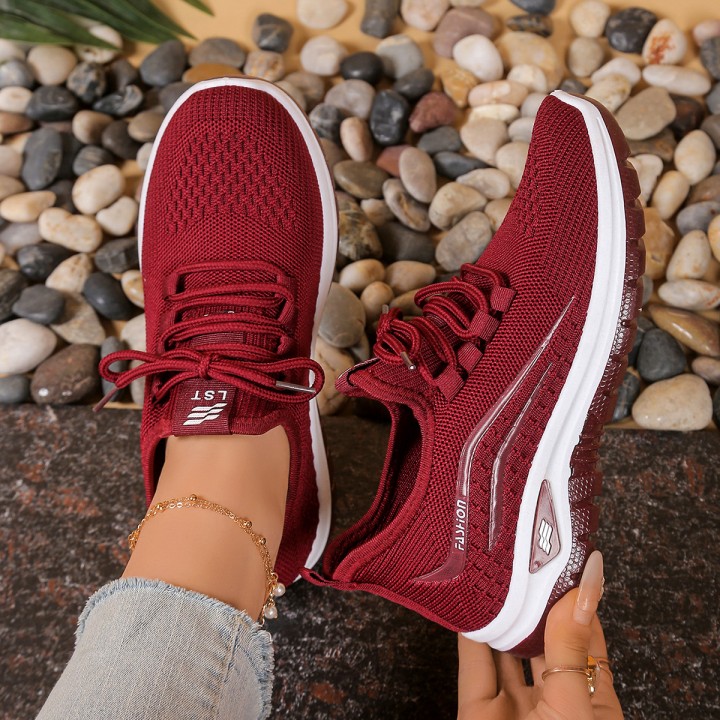 Womens Shoes, Soft Soles, Not Tired Feet,summer Sneakers Platform Shoes, Flying Weav