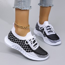 Spring And Autumn New Womens Casual Lace Up Sports Shoes Comfortable, Breathable, Li