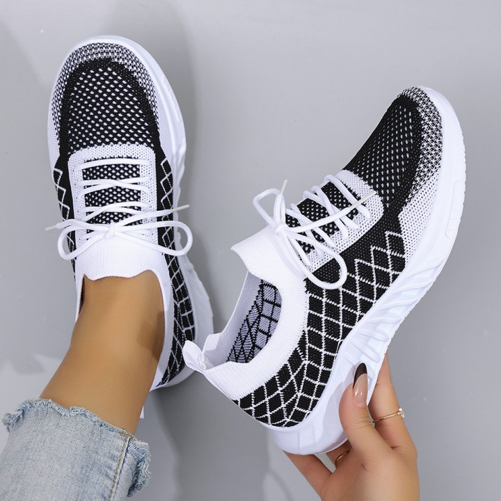 Spring And Autumn New Womens Casual Lace Up Sports Shoes Comfortable, Breathable, Li