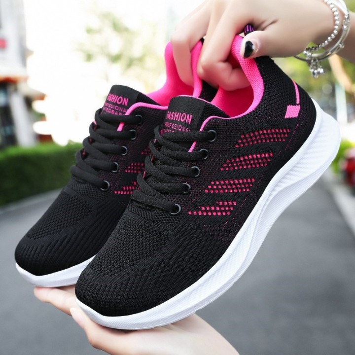 Litfun Womens Casual Sports Shoes Fashion Female Soft Bottom Sneakers Breathable Mes