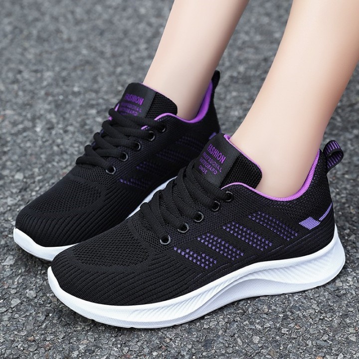 Litfun Womens Casual Sports Shoes Fashion Female Soft Bottom Sneakers Breathable Mes