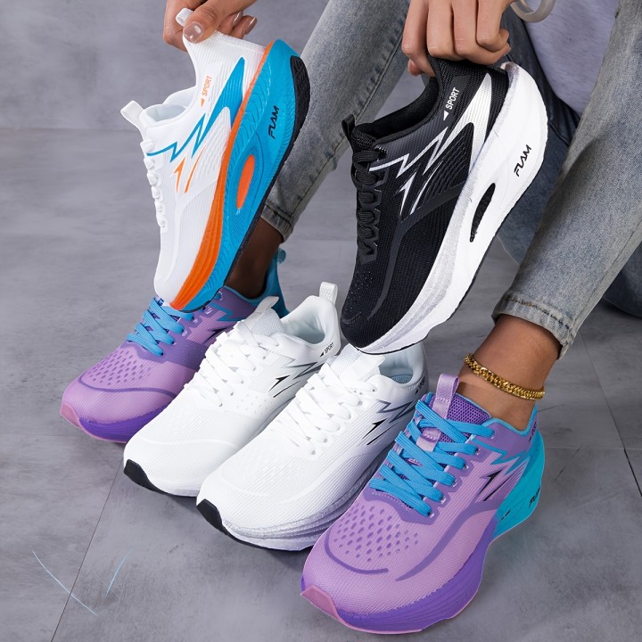 Women Sneakers Shoes Breathable Lightweight Running Shoes Non Slip Wear Resistant Com