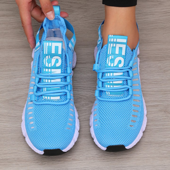 Womens Sports Shoes Mesh Lightweight Soft Sole Jogging Strap Breathable Fashion Spor