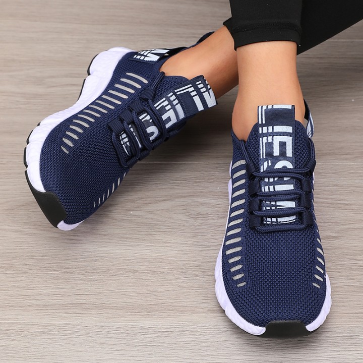 Womens Sports Shoes Mesh Lightweight Soft Sole Jogging Strap Breathable Fashion Spor
