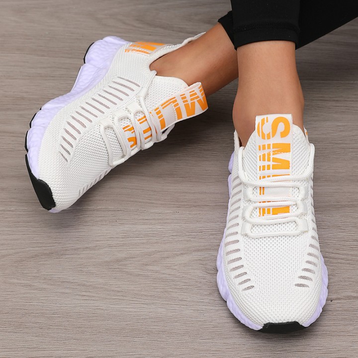 Womens Sports Shoes Mesh Lightweight Soft Sole Jogging Strap Breathable Fashion Spor