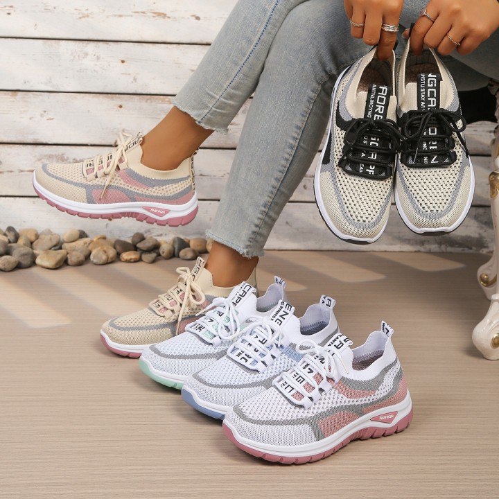 Womens Shoes Doublecolor Work Shoes For Ladies, Single Shoes Casual Sneaker Shoes Wo