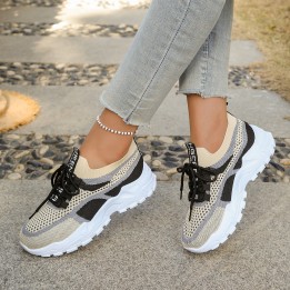 Womens Shoes  Summer 2026 Casual Sports Shoes, Breathable And Lightweight, Dualcolor