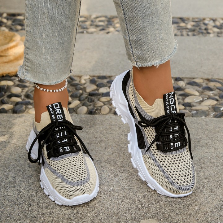 Womens Shoes  Summer 2026 Casual Sports Shoes, Breathable And Lightweight, Dualcolor
