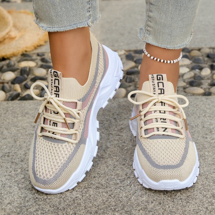 Womens Shoes  Summer 2026 Casual Sports Shoes, Breathable And Lightweight, Dualcolor