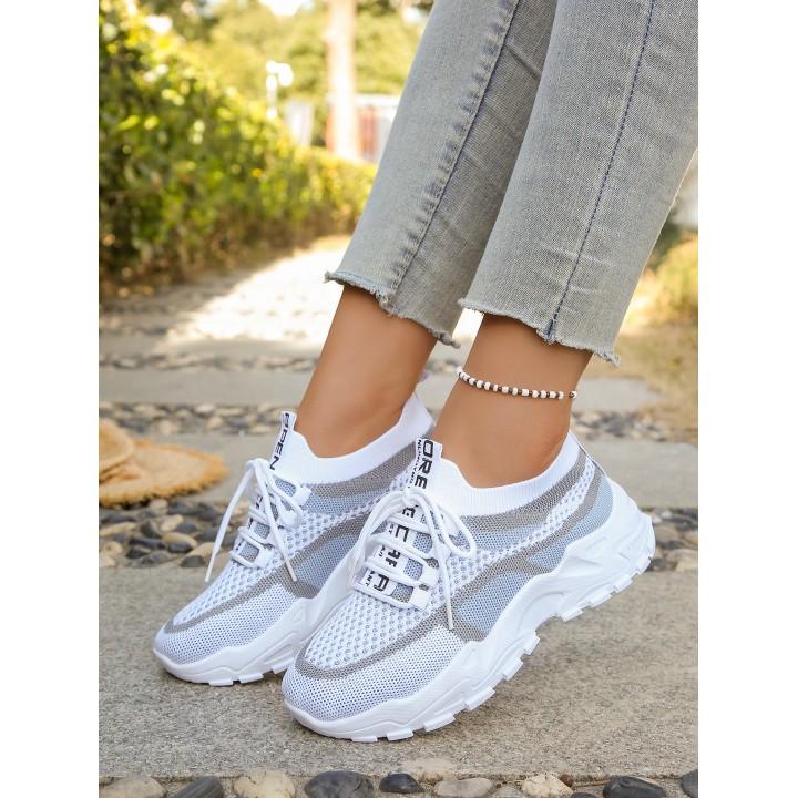 Womens Shoes  Summer 2026 Casual Sports Shoes, Breathable And Lightweight, Dualcolor
