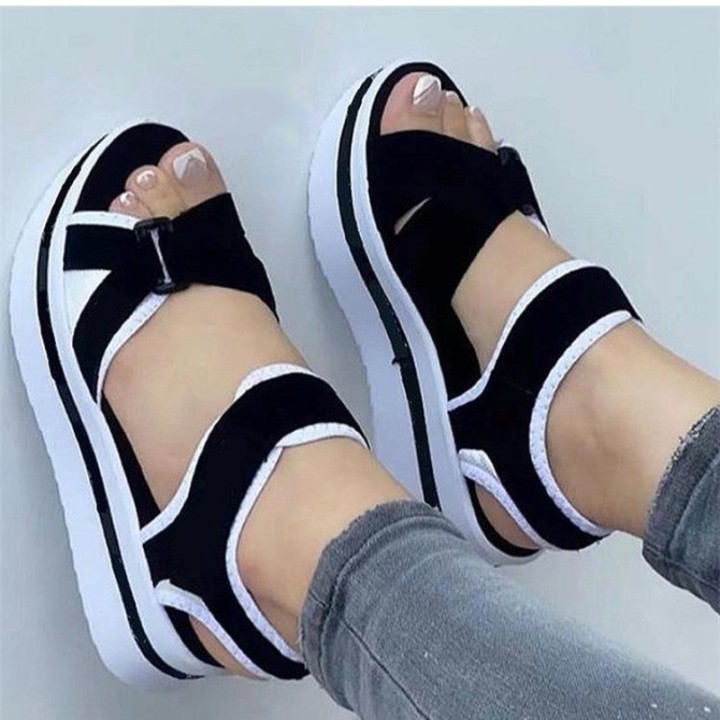 Womens Wedges Platform Sandals Summer 2024 New Woman Fashion Casual Sandals Heeled S