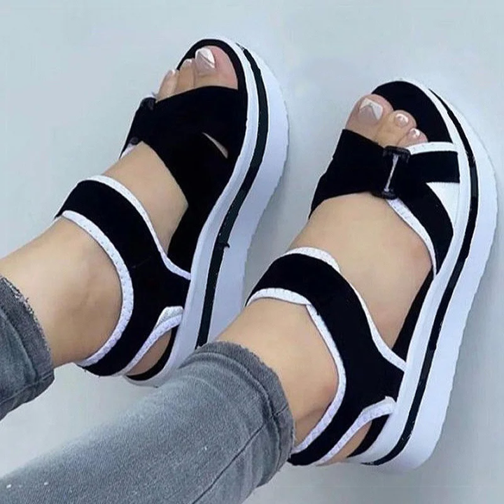 Womens Wedges Platform Sandals Summer 2024 New Woman Fashion Casual Sandals Heeled S