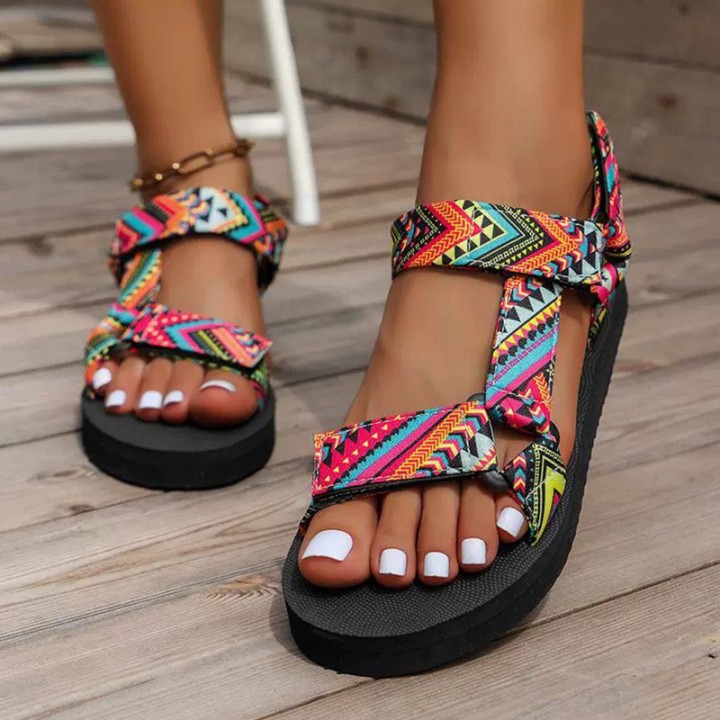 Summer Flat Womens Shoes Hemp Rope Set Foot Beach Sandals Outdoor Allmatch Casual Sl