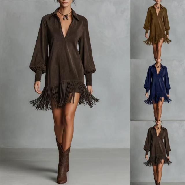 Linen Blend Long Dress