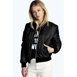 2024 Autumn Winter Fashion Women New Slim Jacket Casual Round Neck Solid Color Zipper