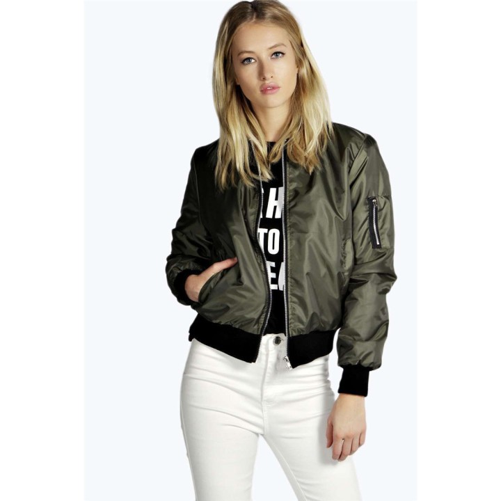 2024 Autumn Winter Fashion Women New Slim Jacket Casual Round Neck Solid Color Zipper