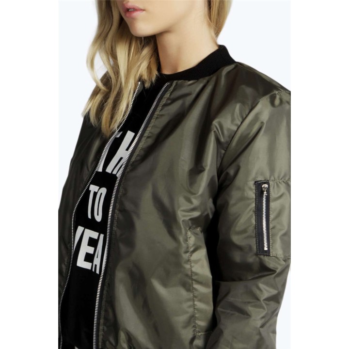 2024 Autumn Winter Fashion Women New Slim Jacket Casual Round Neck Solid Color Zipper