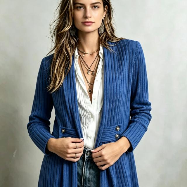 Linen Blend Long Dress