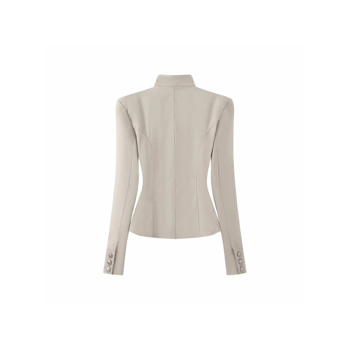 Women Fall Clothes For Women Napoleon Jacket Coat Double Row Buttons Cinched Short   