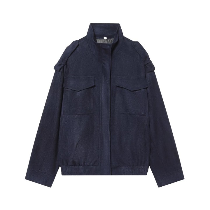 Mujer Suede Bomber Jacket Woman Oversized Demiseason Jackets For Women Outerwears Win