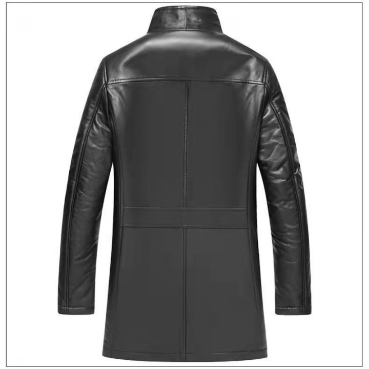 Genuine Leather Slimfit Midlength Fur One With Cashmere Mink Fur New Winter Mens Coa
