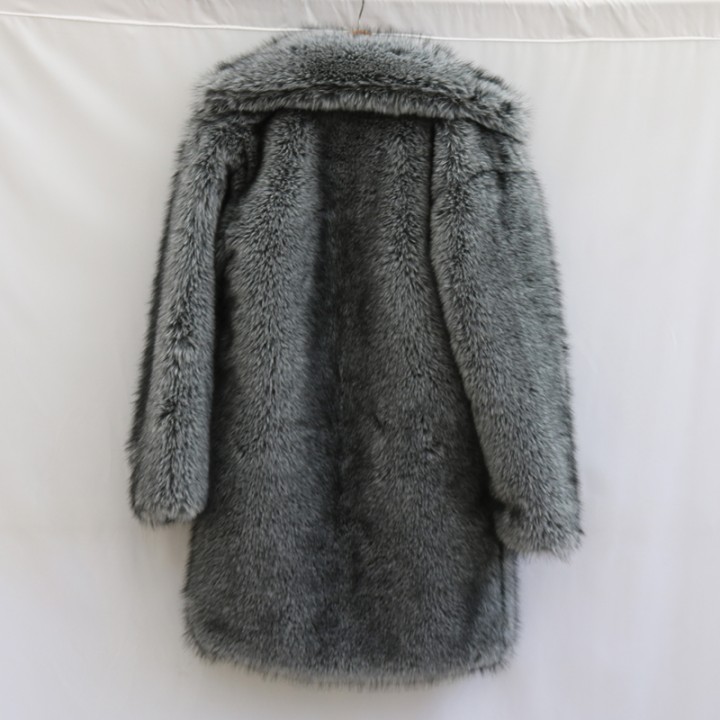 Mens Fur Coat Mink Fur Long Coat Plus Size Winter Thickened Warm Trench Coat