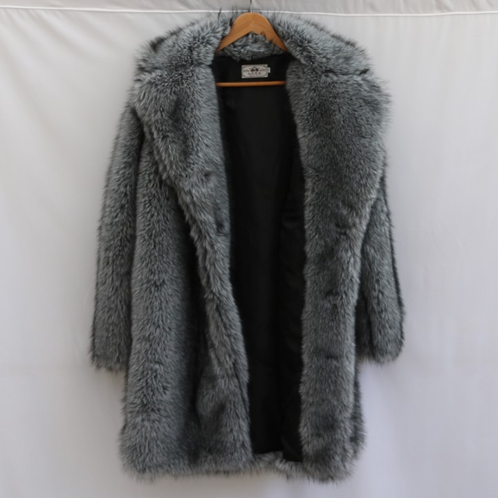 Mens Fur Coat Mink Fur Long Coat Plus Size Winter Thickened Warm Trench Coat