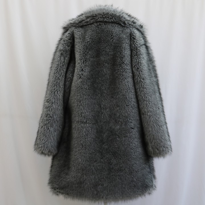 Mens Fur Coat Mink Fur Long Coat Plus Size Winter Thickened Warm Trench Coat