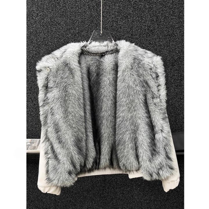Mens 2025 Winter New Thickened Warm Motorcycle Jackets Ecofriendly Fur Doublesided W