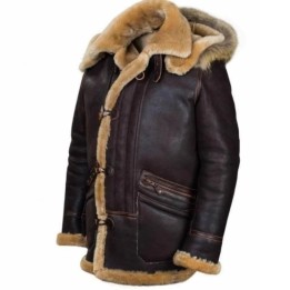 New Fashion Mens Coats Winter Jackets Fur Faux Leather Plush Turndown Collar Zipper 