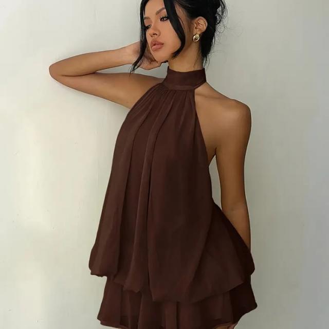 Linen Blend Long Dress