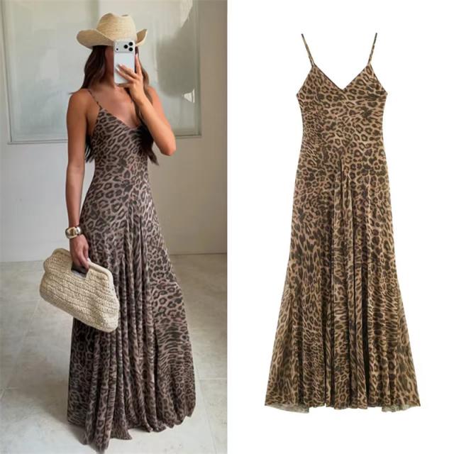 Linen Blend Long Dress