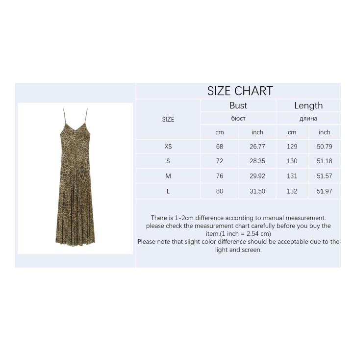 2026 Summer New Womens Dress Leopard Print Spaghetti Strap Aline Midi Dress  Fashion