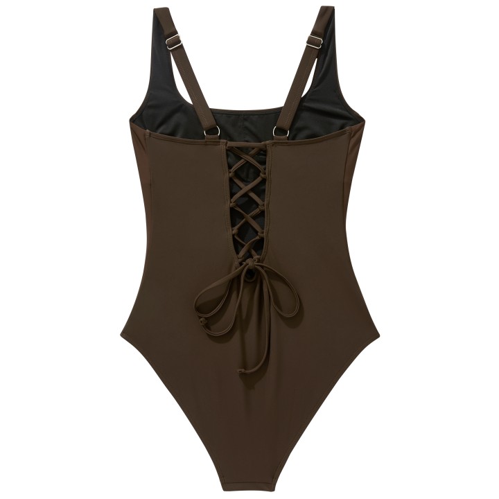 Summer One Piece Swimsuit For Women Slim Fit Tummy Control Swimwear Beachwear Bathing