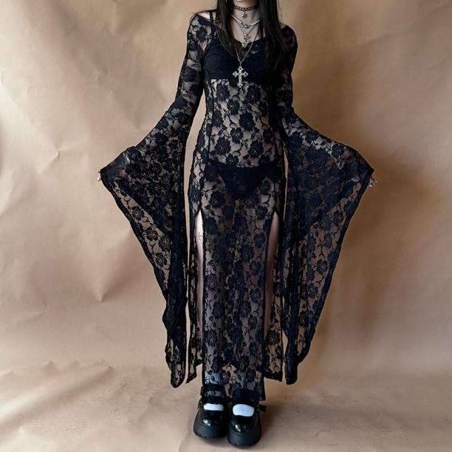 Linen Blend Long Dress