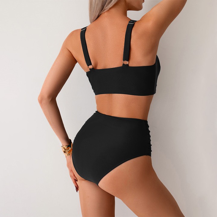High Waist Women’s Two Piece Swimsuit Female Bikini Swimwear Beach Surfing Brazilia