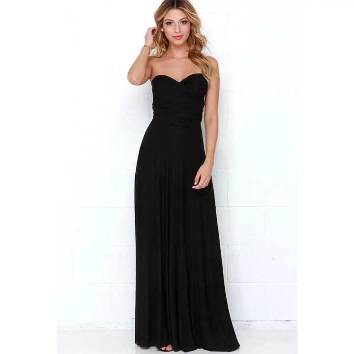  Women Multiway Wrap Convertible Boho Maxi Club Red Dress Bandage Long Dress Party Br