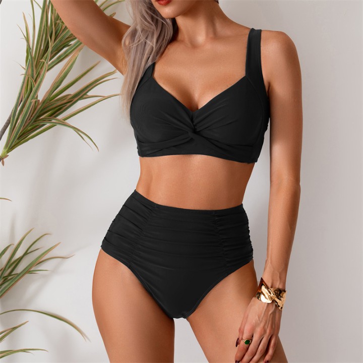 High Waist Women’s Two Piece Swimsuit Female Bikini Swimwear Beach Surfing Brazilia