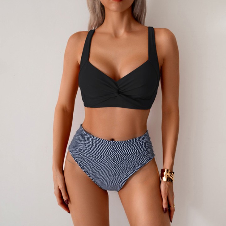 High Waist Women’s Two Piece Swimsuit Female Bikini Swimwear Beach Surfing Brazilia
