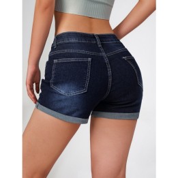 Shorts Female Jeans Denim Shorts Elastic Comfortable Versatile Blue Denim Summer Spri