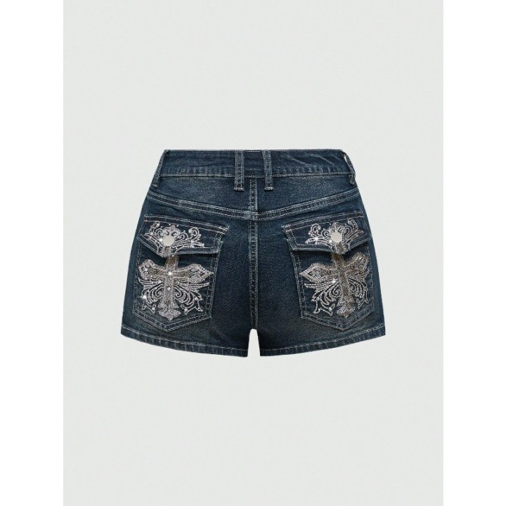 Summer   Low Waist Women Denim Short  Lady Y2k Elastic Slim Cotton Hot Jorts Female E